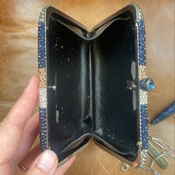 Sylvia Toledano Swarovski clutch "AFH" monogram - Picture 5 of 6